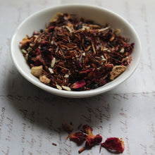 Load image into Gallery viewer, Dish of rhubarb and raspberry rooibos tea