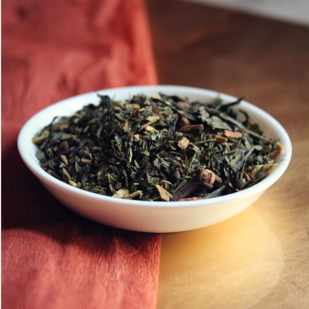 Green chai loose leaf tea
