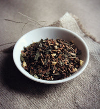 Load image into Gallery viewer, view of dish of yoga tea herbal blend